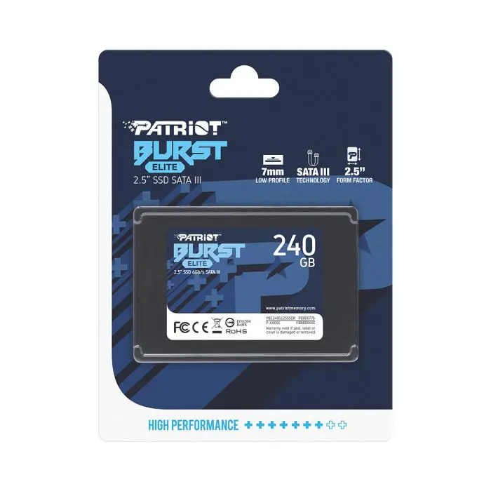 Patriot Burst Elite 240GB SSD SATA 3 2.5 " (PATSD-240GBBU)
