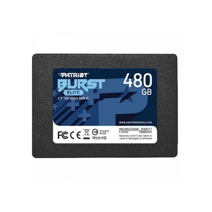 Patriot SSD Burst Elite R450/W320, 480GB, 7mm,2.5"