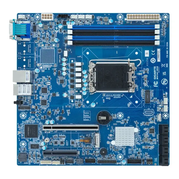 Płyta główna Gigabyte MX34-BS0(MR) 1x LGA1700 Intel Xeon E-24XX C262 (4x DIMM, 8x SATA, 1xM.2, 2x1Gbe, IPMI, mATX)