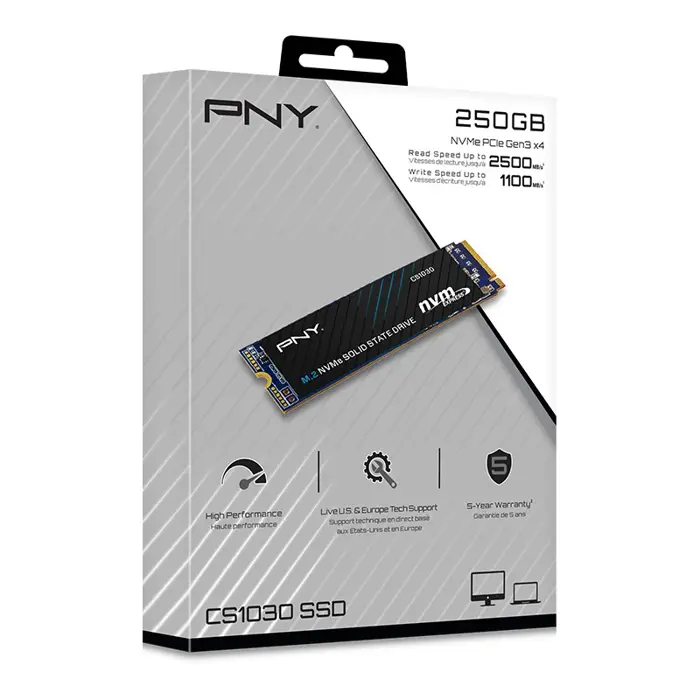 PNY CS1030 M.2 NVMe 256 GB PCI Express 3.0