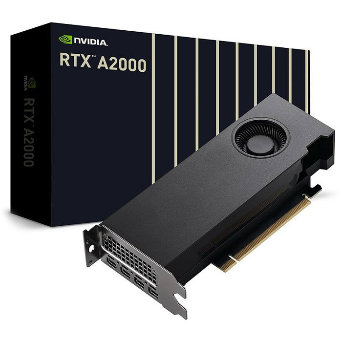 PNY Quadro RTX A2000, 12 GB GDDR6, 4x mini-DP VCNRTXA2000-12GB-SB