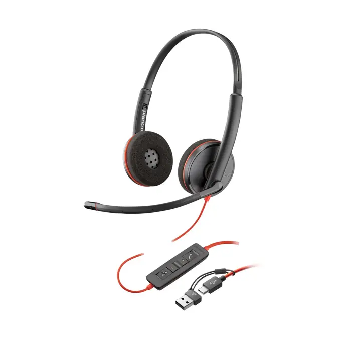 Poly Blackwire 3220 Stereo USB-C Black