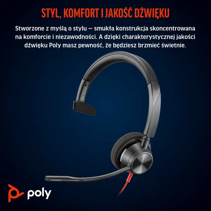 Poly Blackwire 3310 - headset