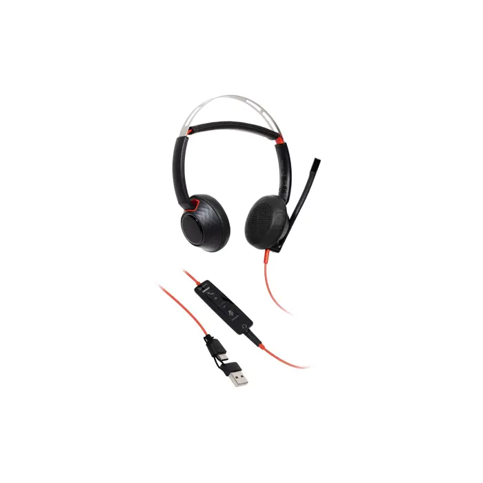 Poly Blackwire 5220 USB-C zertifiziert fĂĽr Skype/MS Teams