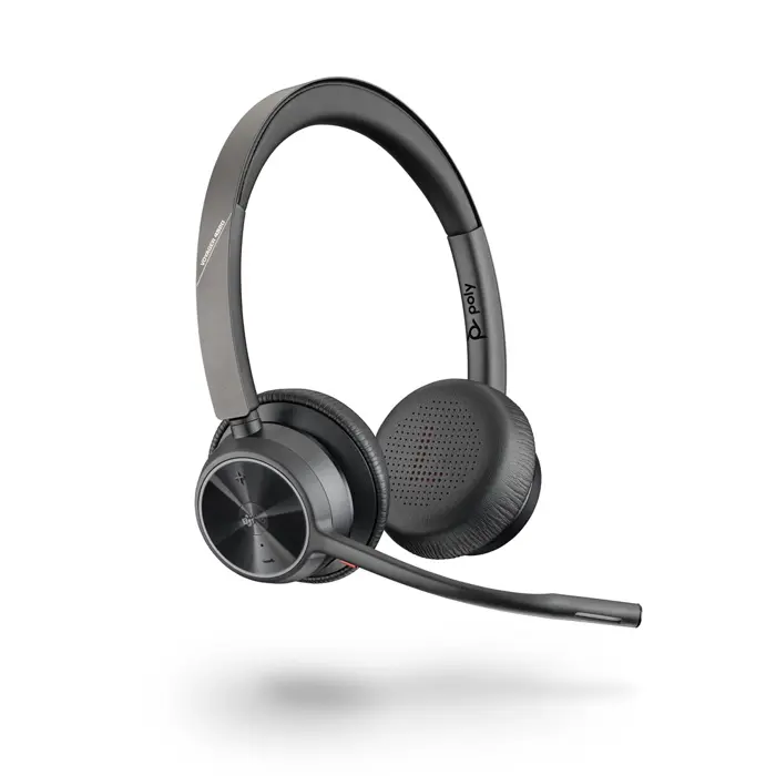 POLY Voyager 4320 Microsoft Teams Certified USB-C Headset +BT700 dongle Wireless Headband Office/Call Center USB Type-C Bluetooth Black