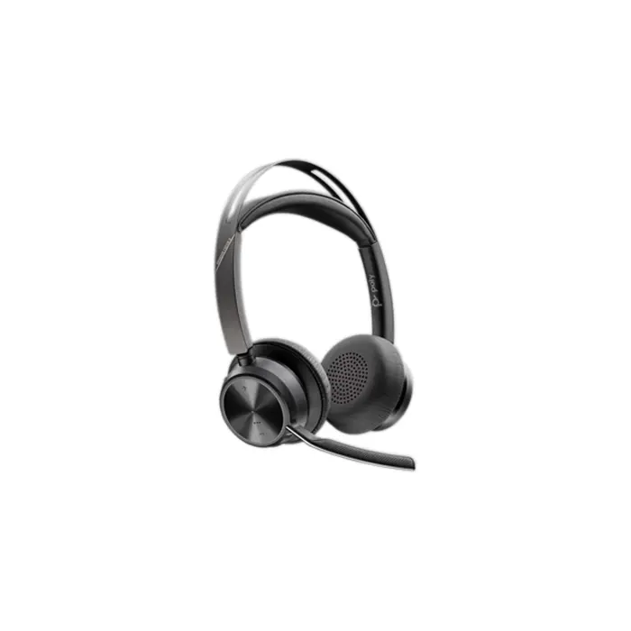 POLY Voyager Focus 2 USB-C-C Headset +USB-C/A Adapter +Charging Stand
