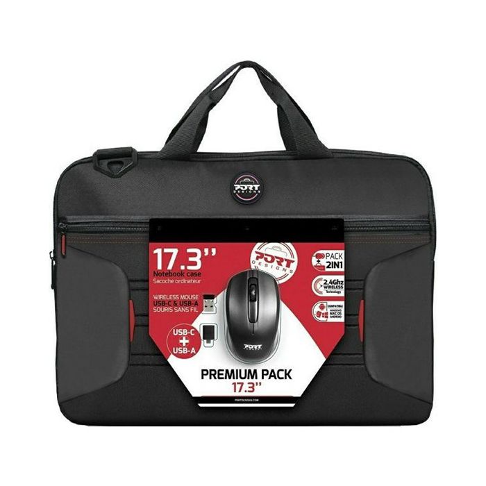 Port premium pack torba 17,3" + bežični miš, crna