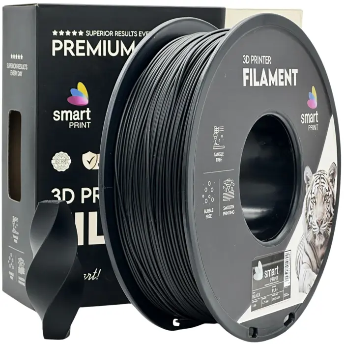 PREMIUM 3D FILAMENT PLA+ BLACK 1KG