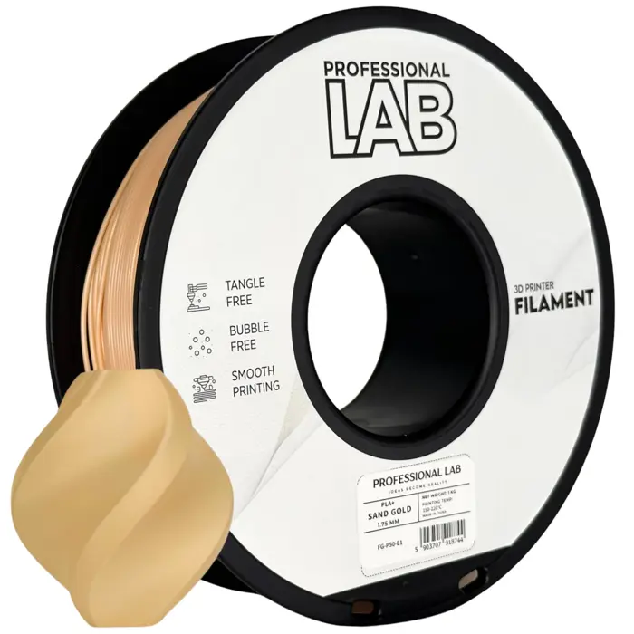 PREMIUM 3D FILAMENT PLA+ SAND GOLD 1KG
