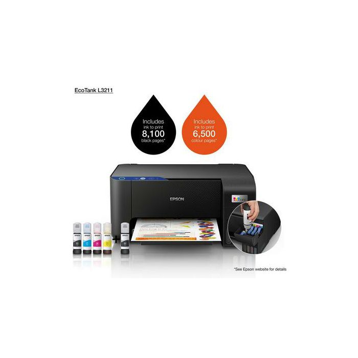 Printer EPSON EcoTankl L3211 MFP ink Printer 3in1, printer, skener, kopirka