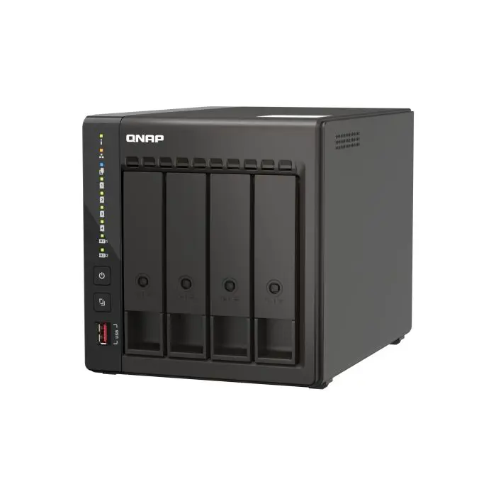 QNAP NAS server for 4 disks, 8GB RAM, 2.5Gb network