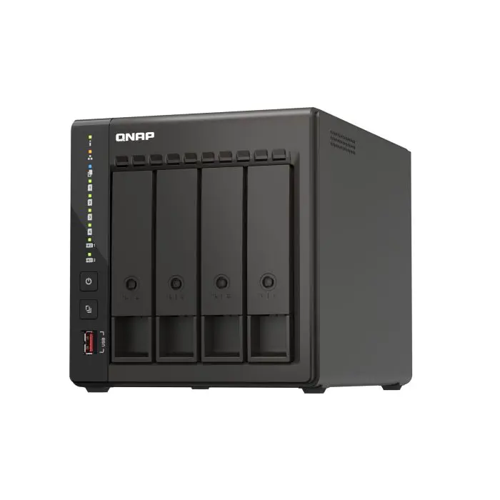 QNAP NAS server for 4 disks, 8GB RAM, 2.5Gb network