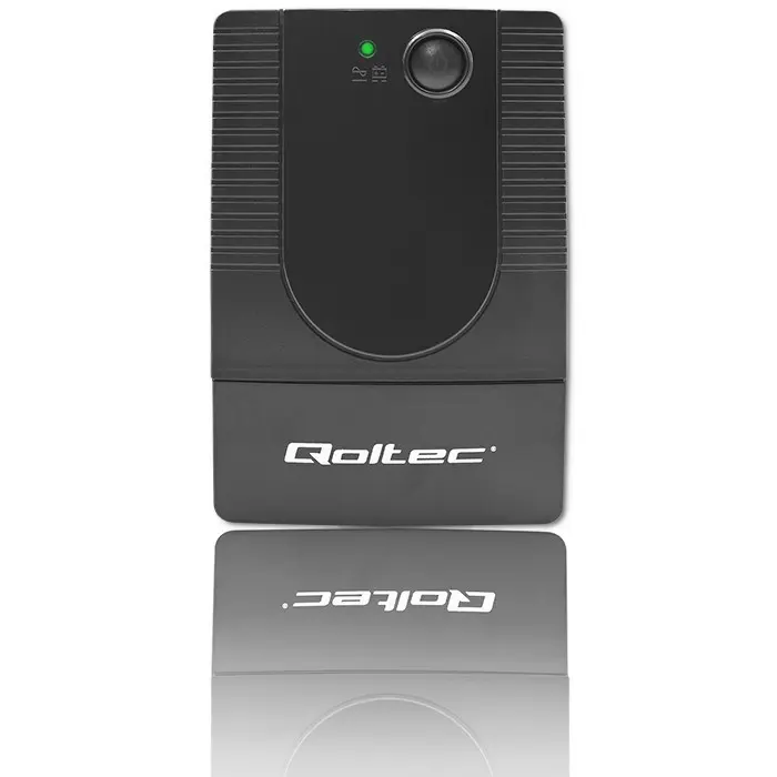 Qoltec 53773 uninterruptible power supply (UPS) Line-Interactive 0.85 kVA 480 W 1 AC outlet(s)