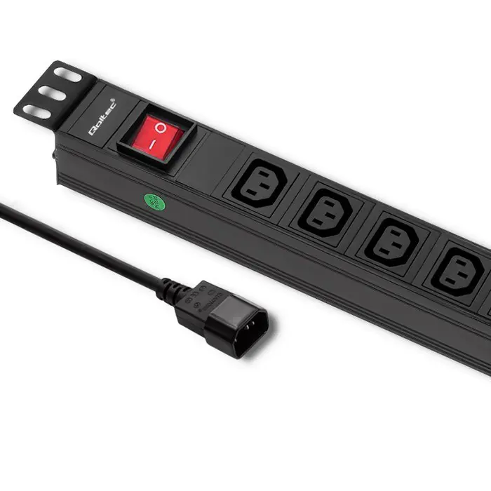 qoltec-53998-power-strip-for-rack-19-1u-10a-pdu-8xiec-c13-2m-30400-lipqocrak0006.webp