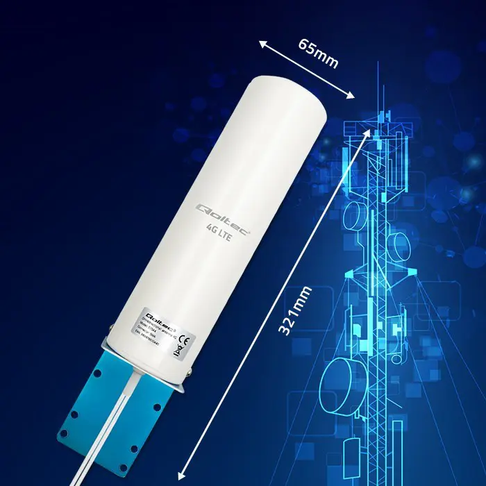 Qoltec 57044 4G LTE DUAL antenna | 5dBi | omnidirectional | outdoor