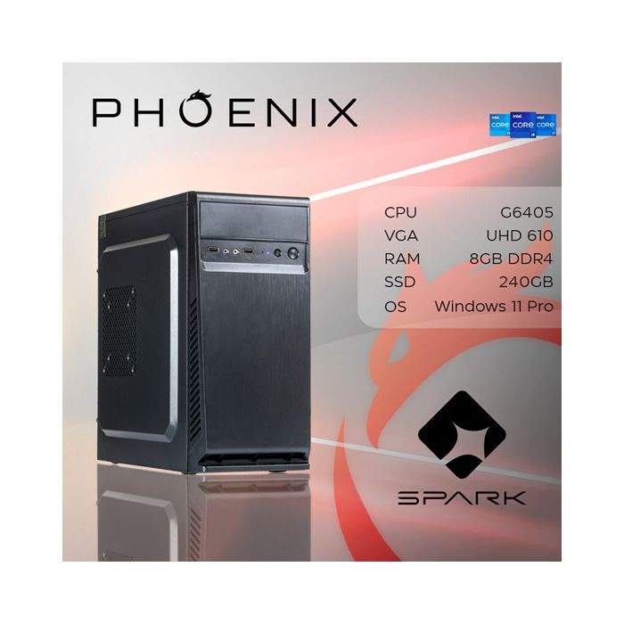 Računalo Phoenix SPARK Z-186 Intel Pentium G6405/8GB DDR4/SSD 240GB/Windows 11 PRO