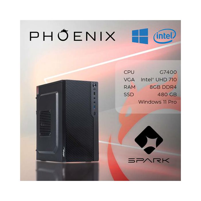 Računalo Phoenix SPARK Z-344 Intel Pentium G7400/8GB DDR4/SSD 480GB/Windows 11 Pro