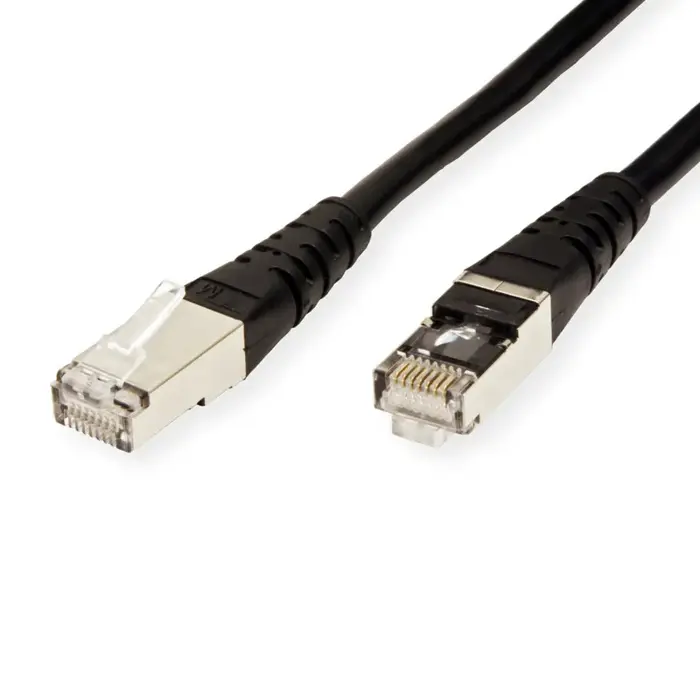 Roline S/FTP (PiMF) Cat.6 mrežni kabel oklopljeni, 3.0m, crni