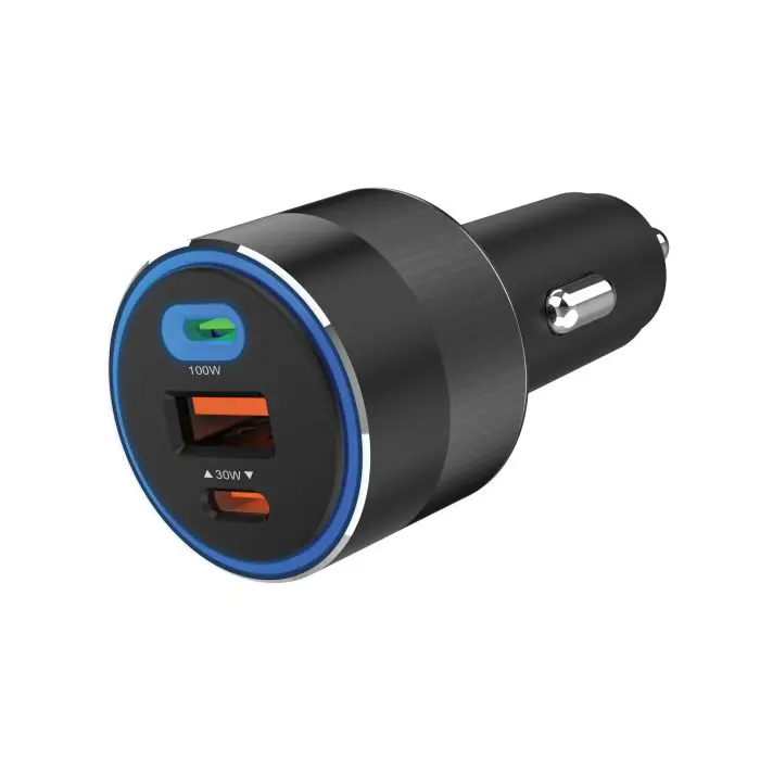 Sadberg car charger 3in1 130W USB-C PowerDelivery