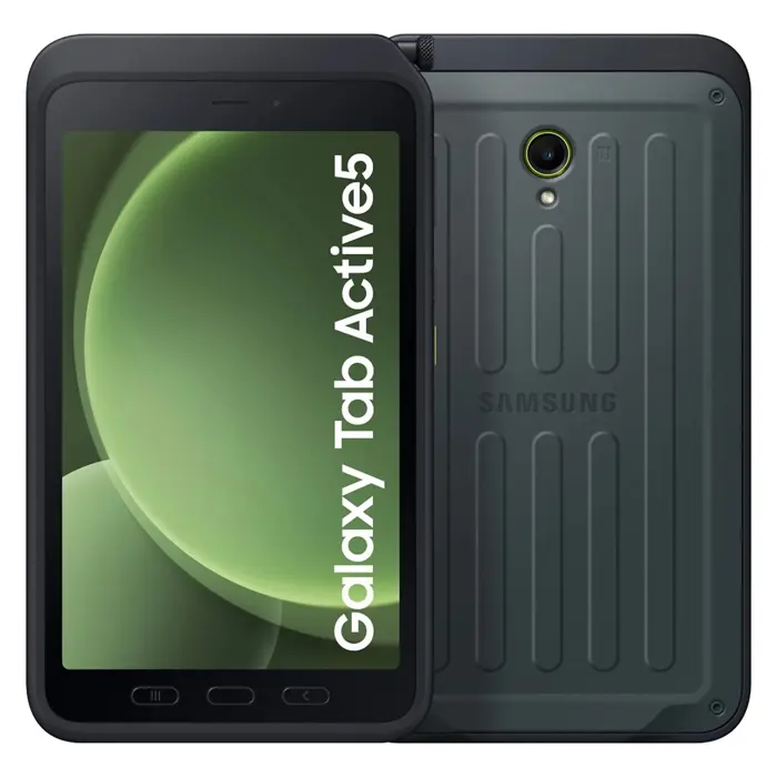 Samsung Galaxy Tab Active5 Enterprise Edition 5G Samsung Exynos LTE-TDD & LTE-FDD 128 GB 20.3 cm (8") 6 GB Wi-Fi 6 (802.11ax) Android 14 Green