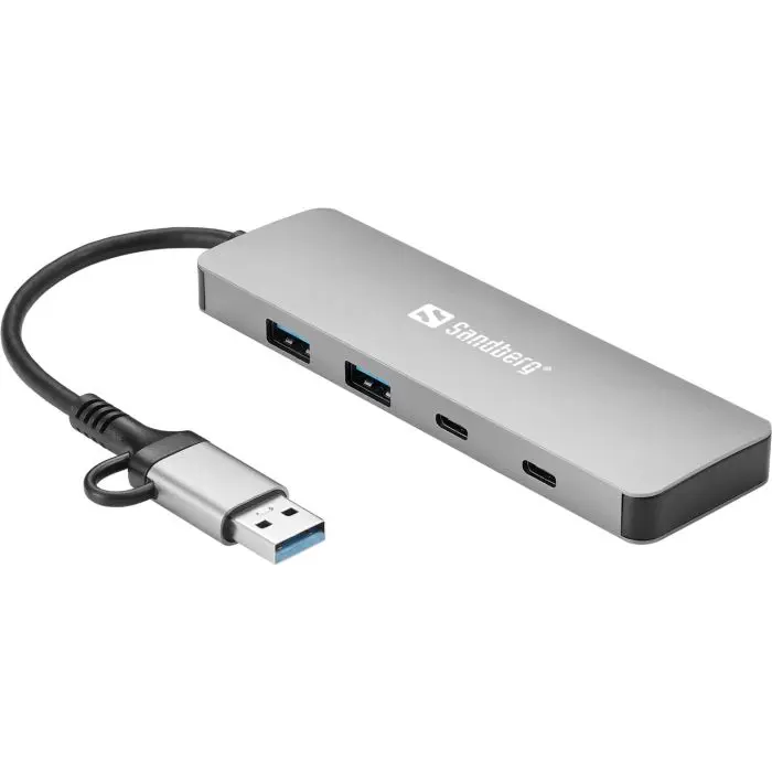 Sandberg Node USB-C/A to 2xusb-A+2xusb-C