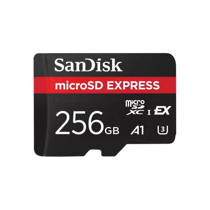 SanDisk 256GB Express NVMe UHS-I microSDXC kartica