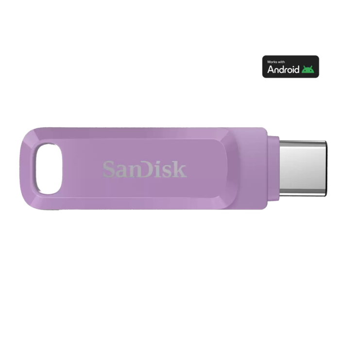 SanDisk 512GB Ultra Dual Drive Go USB-C/A 3.2 USB ključ (vijoličen)
