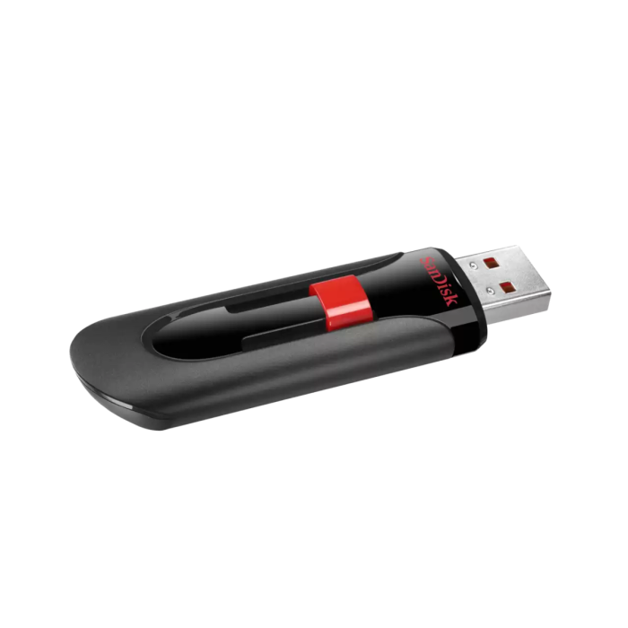 Sandisk Cruzer Glide 128GB USB 2.0 black and red memory stick