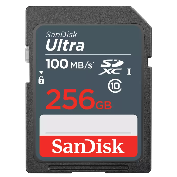 SanDisk Ultra 256GB SDXC memory card 100MB/s