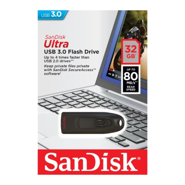 Sandisk Ultra 32GB USB3.0 black memory stick