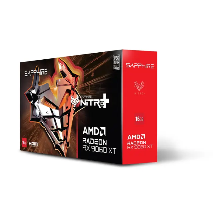Sapphire NITRO+ AMD Radeon RX 9060 XT GPU 8 GB GDDR6