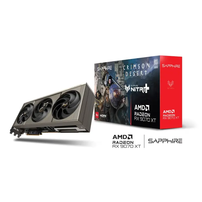 Sapphire NITRO+ AMD Radeon RX 9070 XT OC Crimson Desert Edition 16 GB GDDR6
