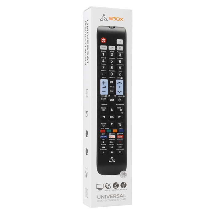 SBOX 4u1 univerzalni daljinski upravljač RC-01400