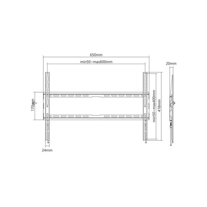 SBOX fiksni nosač 37"-80", do 345kg