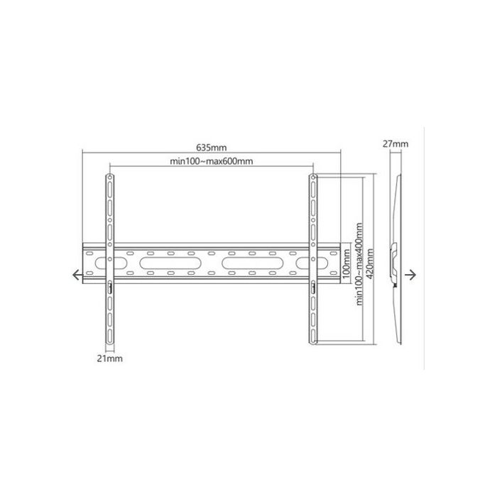 SBOX fiksni nosač 37"-80", do 45kg