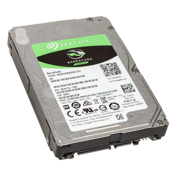 Seagate BarraCuda HDD, SATA 6G, 5400 U/min, 2,5" - 4 TB ST4000LM024