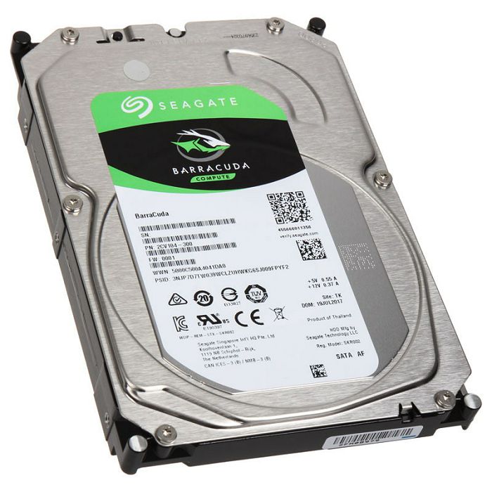 Seagate BarraCuda HDD, SATA 6G, 5400 U/min, 3,5" - 4 TB ST4000DM004