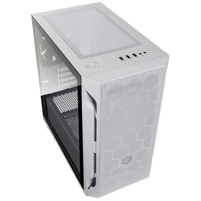 SilverStone Fara H1M Micro-ATX kućište, Tempered Glass - bijelo SST-FAH1MW-G