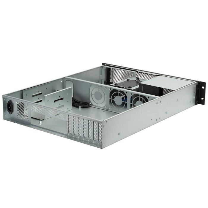 SilverStone RM23-502 Rackmount Server Case, ATX, USB 3.0 - 2U - black SST-RM23-502