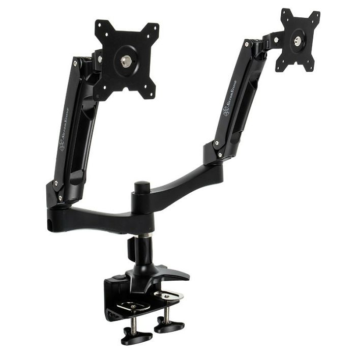 SilverStone SST-ARM22BC nosač za dva monitora - crni SST-ARM22BC