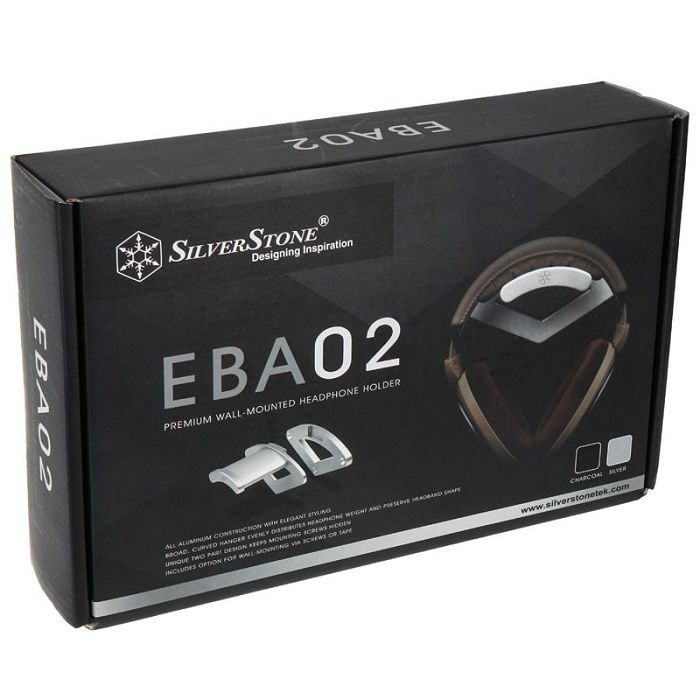 SilverStone SST-EBA02S Headset Holder - silver SST-EBA02S