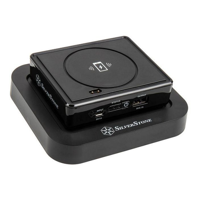 SilverStone SST-QIB052-D Qi Charger with Docking Station - Black SST-QIB052-D