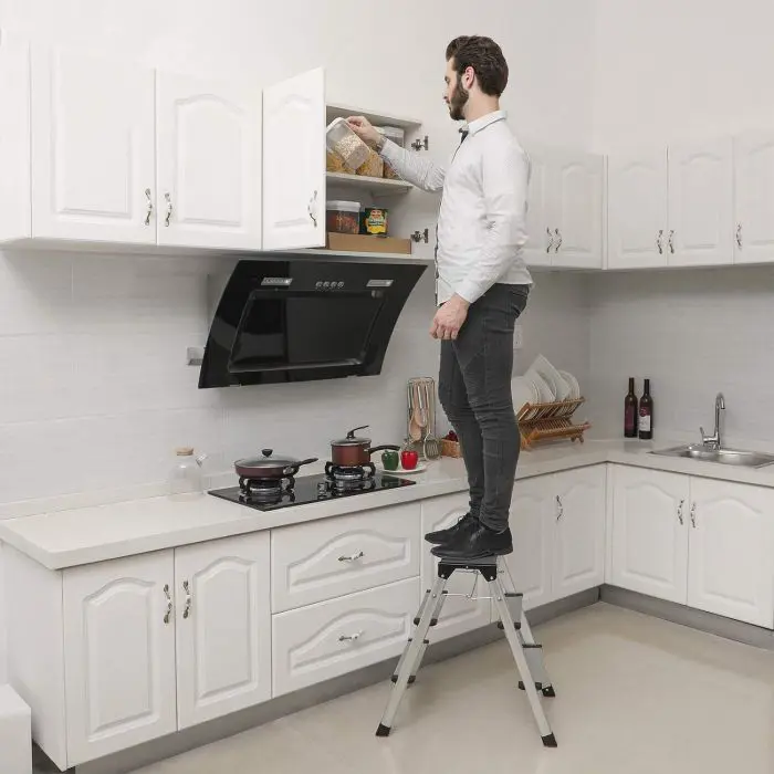 SONGMICS aluminum ladder GLT23K