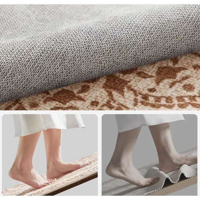 SONGMICS HOME Round rug, 120 cm