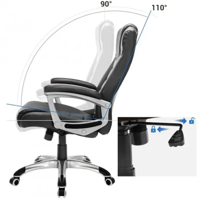 SONGMICS office chair, black