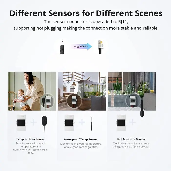 SONOFF smart switch THR316D, temperature sensor. and humidity with LCD display, Alexa/Google Home/IFTTT, 16A Max.