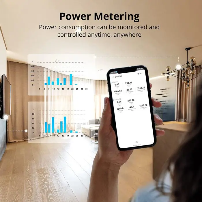 SONOFF smart switch Wi-Fi 2-channel, DUAL3 roller shutter motor control