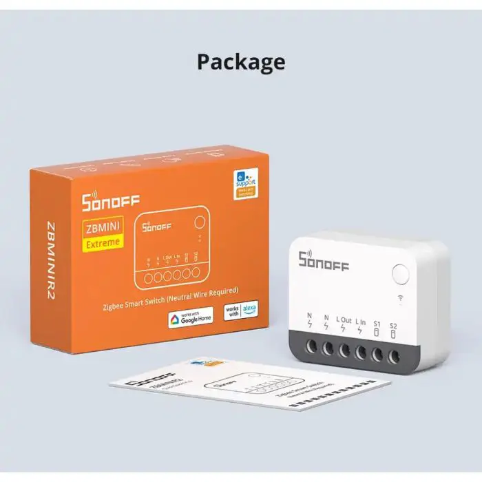 SONOFF Zigbee ZBMINI Extreme smart switch ZBMINIR2 (without neutral wire)