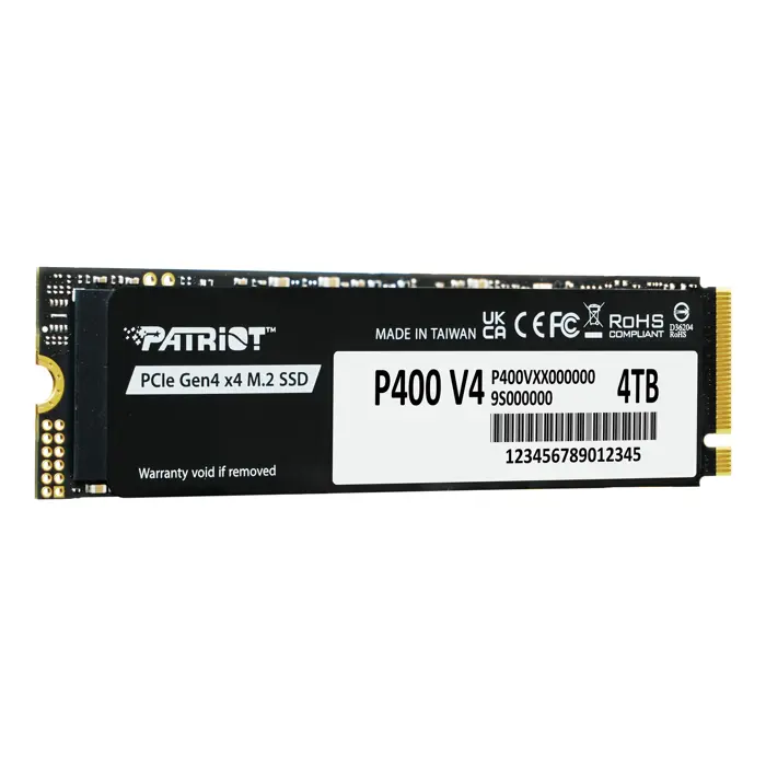 SSD Patriot P400 V4 M.2 PCI-Ex4 NVMe 4TB 6.2GB/s (P400VP4TBM28H)