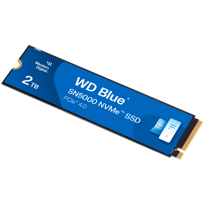 SSD WD Blue SN5000 NVMe (M.2 2280, 2TB, PCIe Gen4 16GT/s, up to 4 Lanes)